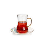 21 Pcs Porcelain Tea And Coffee Set Green image number 2