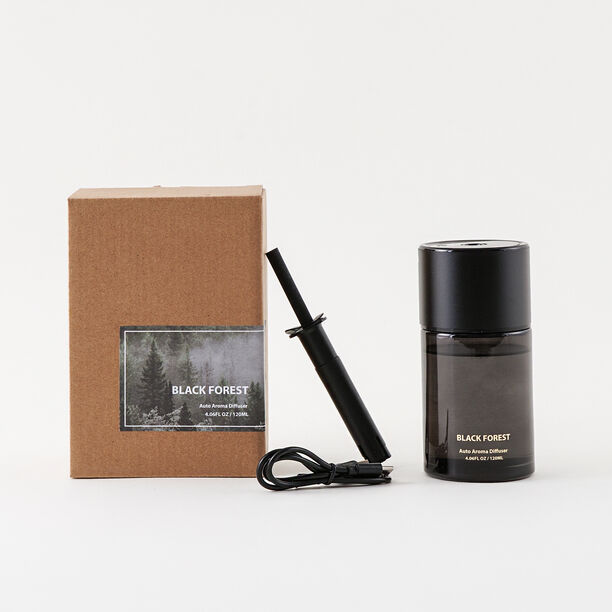 هومز موزع عطور زجاجي مع جهاز، رائحة الغابة السوداء 120 مل image number 0