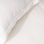 Boutique blanche embroidered 3pc comforter king white 220*240 cm image number 4