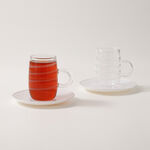 Dallaty glass tea cup set 12pcs image number 1
