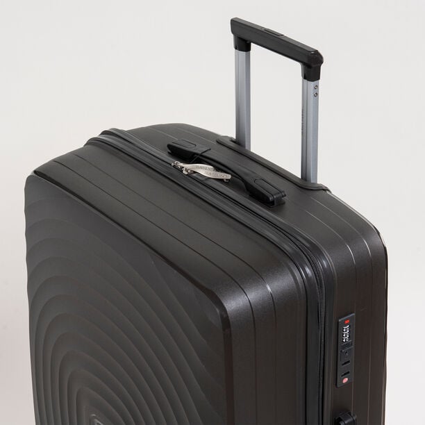 Travel vision durable PP 3 pcs luggage set, black image number 4