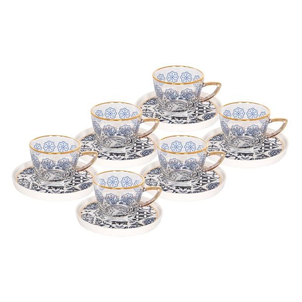 La Mesa Glass Tea Cup Set 12 Pieces image number 0