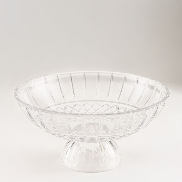 وعاء ديكور هومز زجاج شفاف 29.4*29.4*14.4 سم image number 1