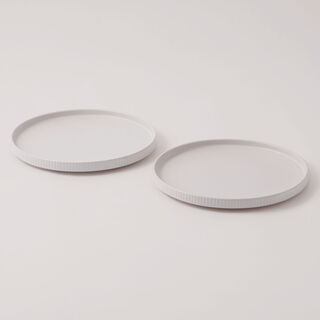 La Mesa 4pcs porcelain dinner plate set, white 27*27*2.5 cm
