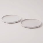 La Mesa 4pcs porcelain dinner plate set, white 27*27*2.5 cm image number 3
