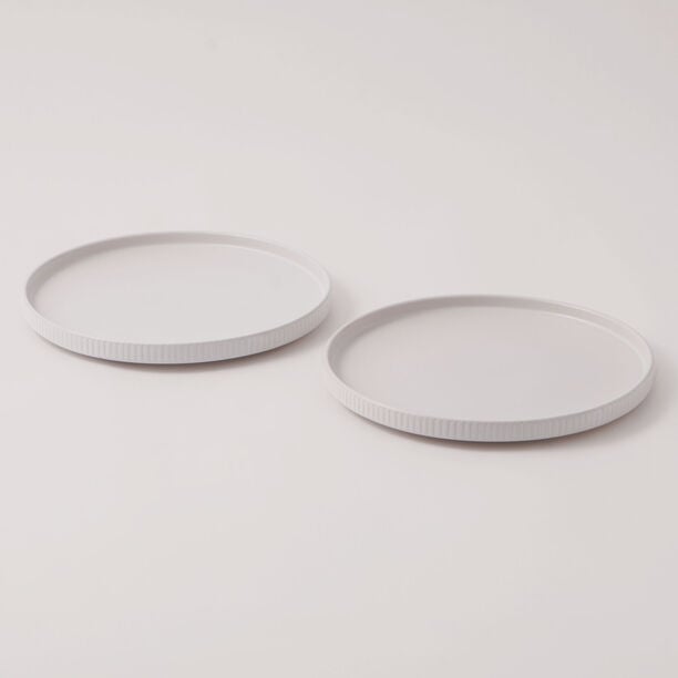 La Mesa 4pcs porcelain dinner plate set, white 27*27*2.5 cm image number 3