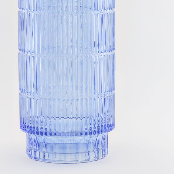 هومز فازة زجاج كحلي مضلّع 14*14*27.6 سم image number 3