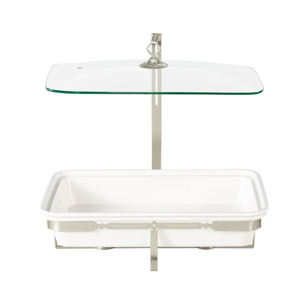 La Mesa Koufa Rectangle Cassrole With Warmer Silver Stand image number 0