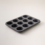 Alberto 12 cups carbon steel muffin pan 3.2*26.5*35cm, grey image number 0