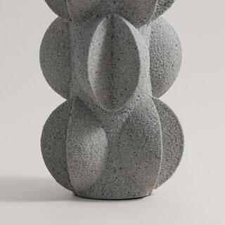 Homez resin vase 16*16*36cm, grey