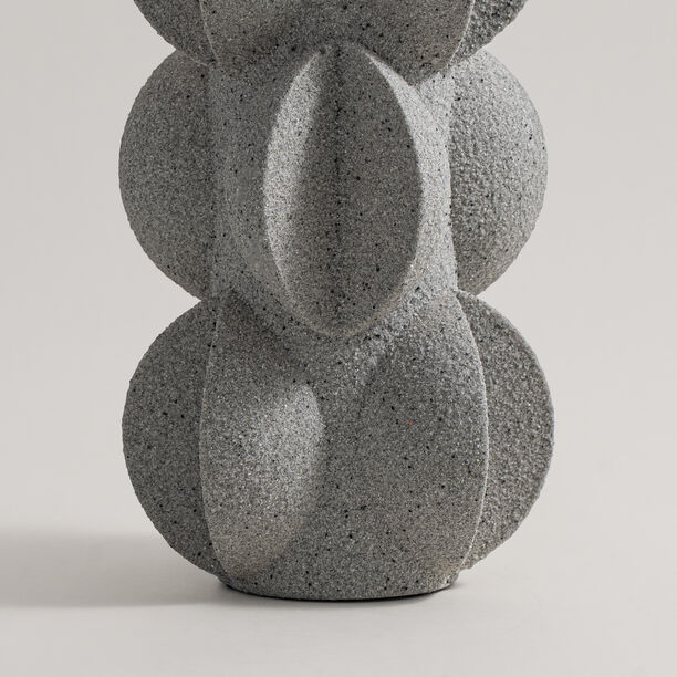 Homez resin vase 16*16*36cm, grey image number 2