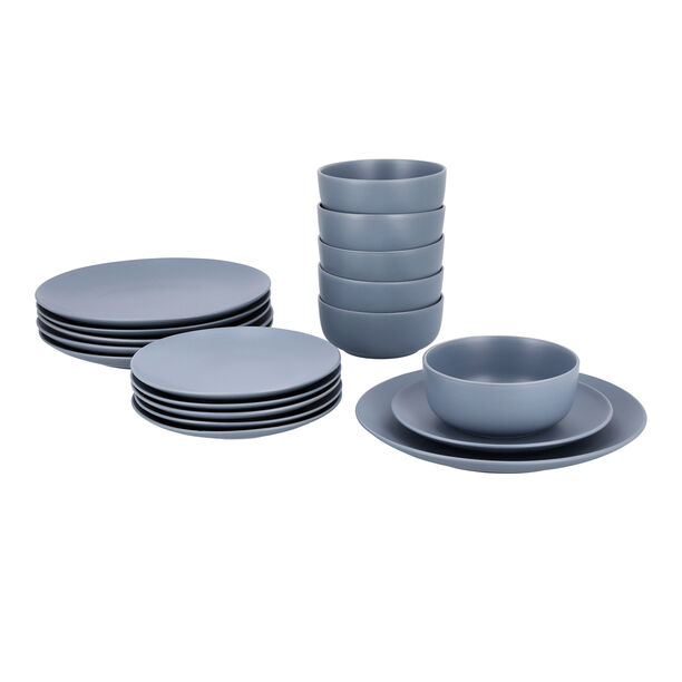 La Mesa blue stoneware 18 pc Dinner set image number 0
