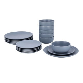 La Mesa blue stoneware 18 pc Dinner set