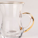 La Mesa white glass and porcelain coffee and tea cups set 21 pcs image number 4