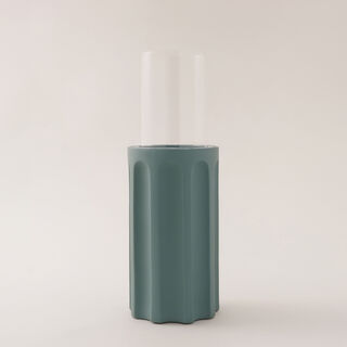 Homez Ceramic Candle Holder Taibah Collection, Green 15*10*10Cm