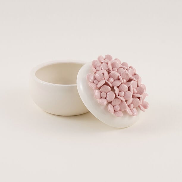 Homez Peaceful Peach Decor Bowl Off White 11.5*11.5*10.8 Cm image number 0