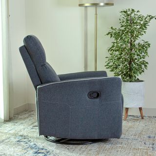 Parma manual recliner/rocking chair, dark grey
