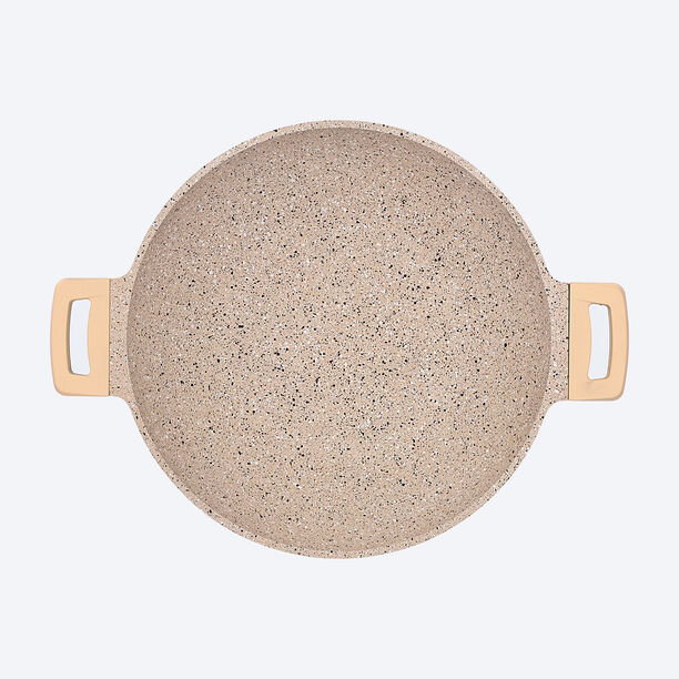 Alberto Deep Fry Pan Granite 33 cm With Cover image number 3