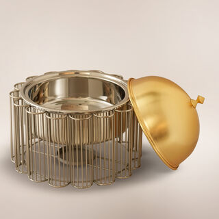La Mesa Stainless Steel Food Warmer 3L, Gold and silver