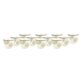 La Mesa Fairouz Gold Coffee Cups Set 12 Pieces