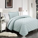 2 Pieces Twin Embroidered Comforter Set image number 1