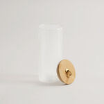 Alberto glass canister with bamboo lid 9*9*20.5cm image number 2