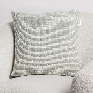 Cottage acrylic boucle woven cushion 45*45cm, green