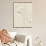 Homes wall art with wooden frame, 90*120 cm image number 2