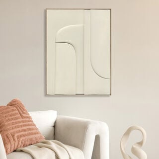 Homes wall art with wooden frame, 90*120 cm