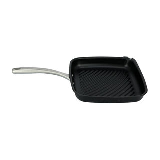 Non Stick Grill Pan With Steel Handle Square Shape Black