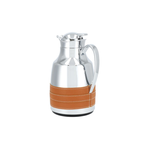 Dallaty steel vacuum flask brown chrome 1L image number 2