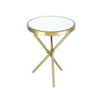 Side Table Mirror Top Stainless Steel Leg 41*41*55 cm image number 2