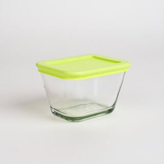 Kitchen classics transparent glass food storage set with lids 12 pcs