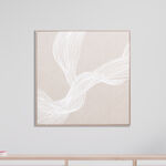 Homez square design canvas wall art in a wooden frame 80*80*4.5cm image number 1