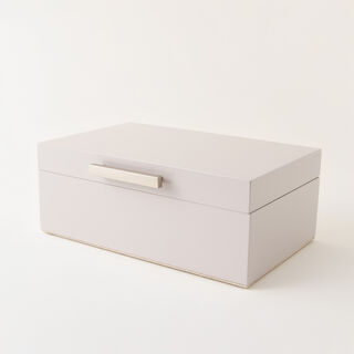 Homez small jewelry box with 2 layers 23*14.7*8.8cm, grey