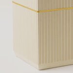 Homez sandstone waste bin, beige 20.3*20.3*25cm image number 2