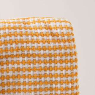 Cottage 100% Polyester Woven Blanket, Yellow 130*170Cm