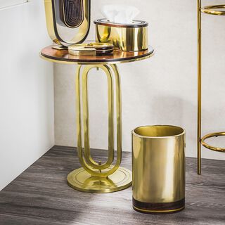 Side Table Aluminum/Wood