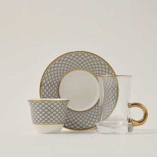 Dallaty 28pcs Arabic tea and coffee set