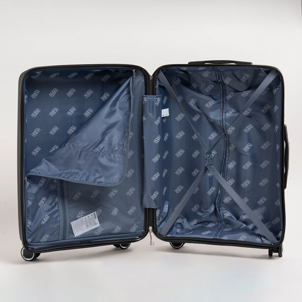 Travel vision durable PP 3 pcs luggage set, black image number 3