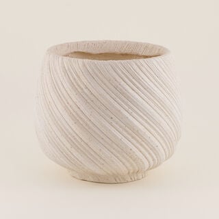 هومز أصيص نباتات ريزن، أبيض