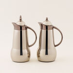 "دلتي طقم دلة ستيل قطعتين 1 لتر، ذهبي مطفي image number 0