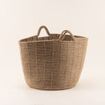 Homez jute storage basket woven 35*35*30cm, brown image number 1