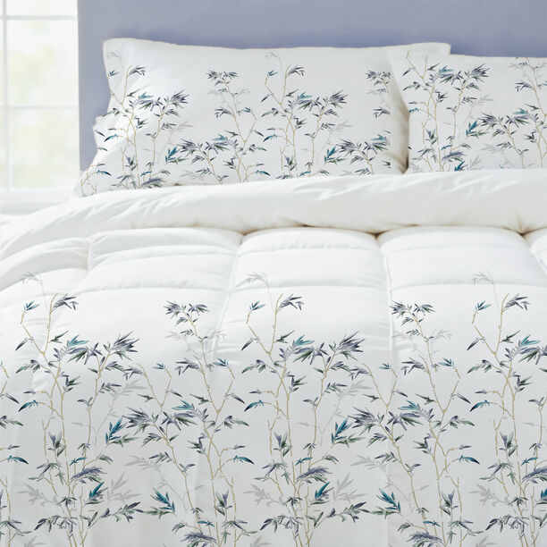 كوتاج طقم لحاف 6 قطع بتصميم أوراق البامبو سوبر كينج 260*240سم image number 1