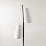 هومز مصباح أرضي من معدن، أسود وأبيض 33*22*150سم image number 1