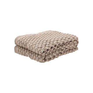 100% Cotton Knitted Throw