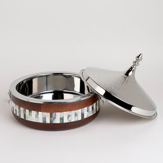 Large Food Warmer nickel Plated