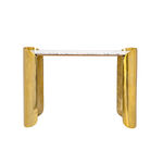 Console Table Alumin Gold And Marble Top 110*32*77 cm image number 1