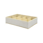 Fabric 8 Compartment Drawer Organizer Beige image number 2