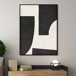Homez geometric design canvas art in wooden frame 90* 120*4.5cm image number 0
